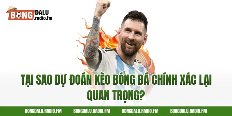 Tại sao dự đoán kèo bóng đá chính xác lại quan trọng?